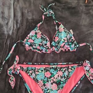 Celebrity Pink Swimwear with Black and Pink